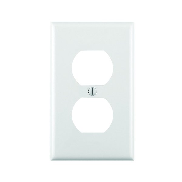 Leviton White 1 gang Thermoplastic Nylon Receptacle Wall Plate 80703-00W
